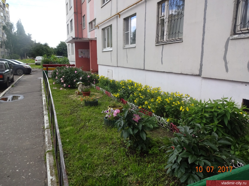 Жители дома сами высаживают цветы (ул. Соколова-Соколенка, 27)