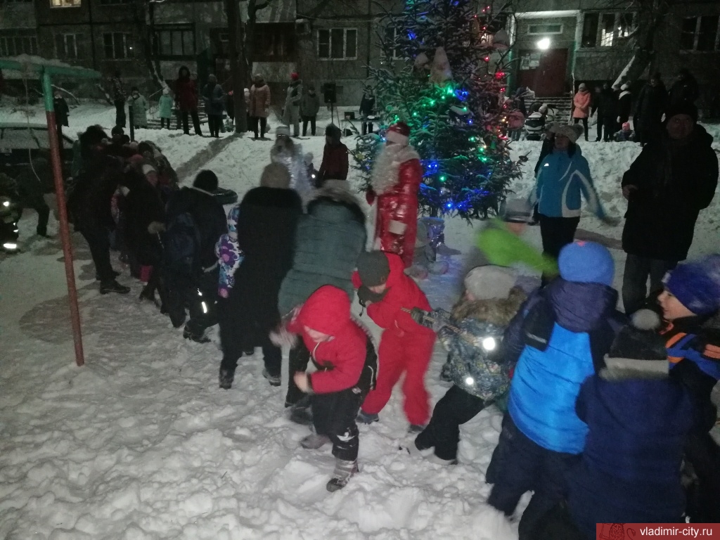 Новогодние елки во дворах Фрунзенского района