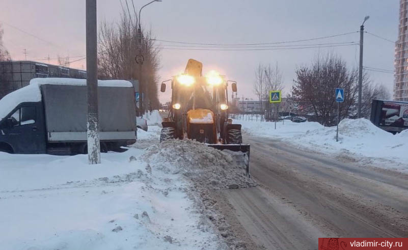 С улиц Владимира за сутки вывезено свыше 5,5 тыс. кубометров снега