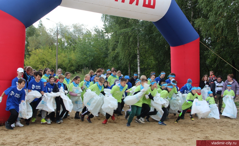Юные владимирцы провели эко-акцию по сбору мусора в пойме Клязьмы