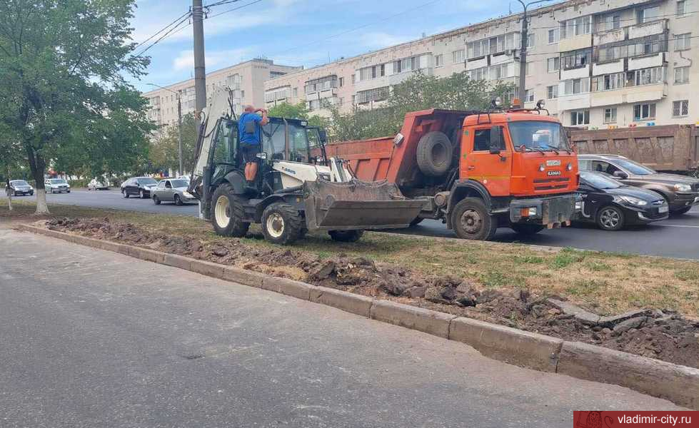 Работы по благоустройству города во Владимире ведутся ежедневно